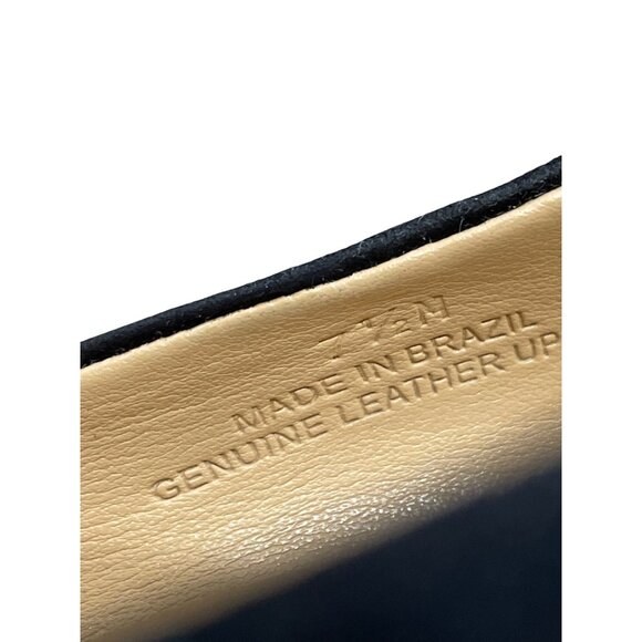 Talbots Womens Black Suede 2" Slip-On Wedge Heels Size 7.5M SKU 8861 - Picture 8 of 13